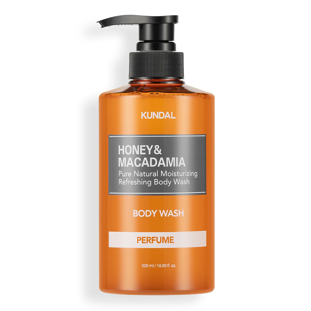 KUNDAL Honey & Macadamia Pure Natural Moisturizing Refreshing Body Wash 500ml - English Rose