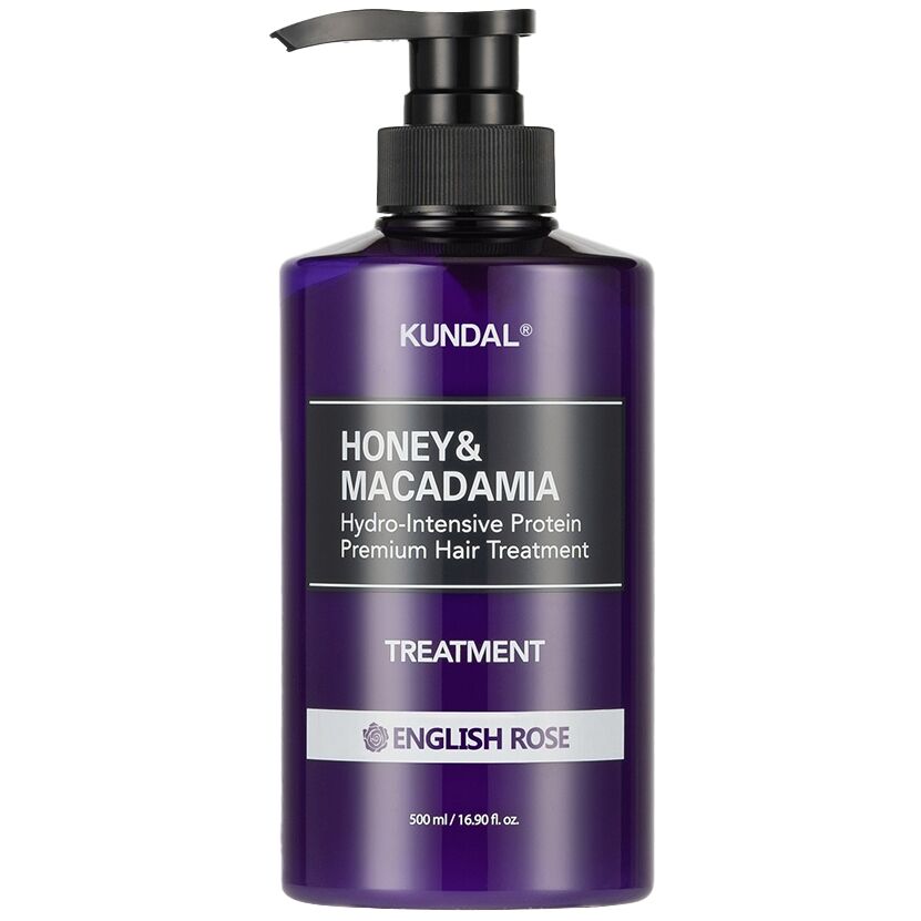KUNDAL Honey & Macadamia Hydro-Intensive Protein Premiun Hair Treatment 500 ml- English Rose