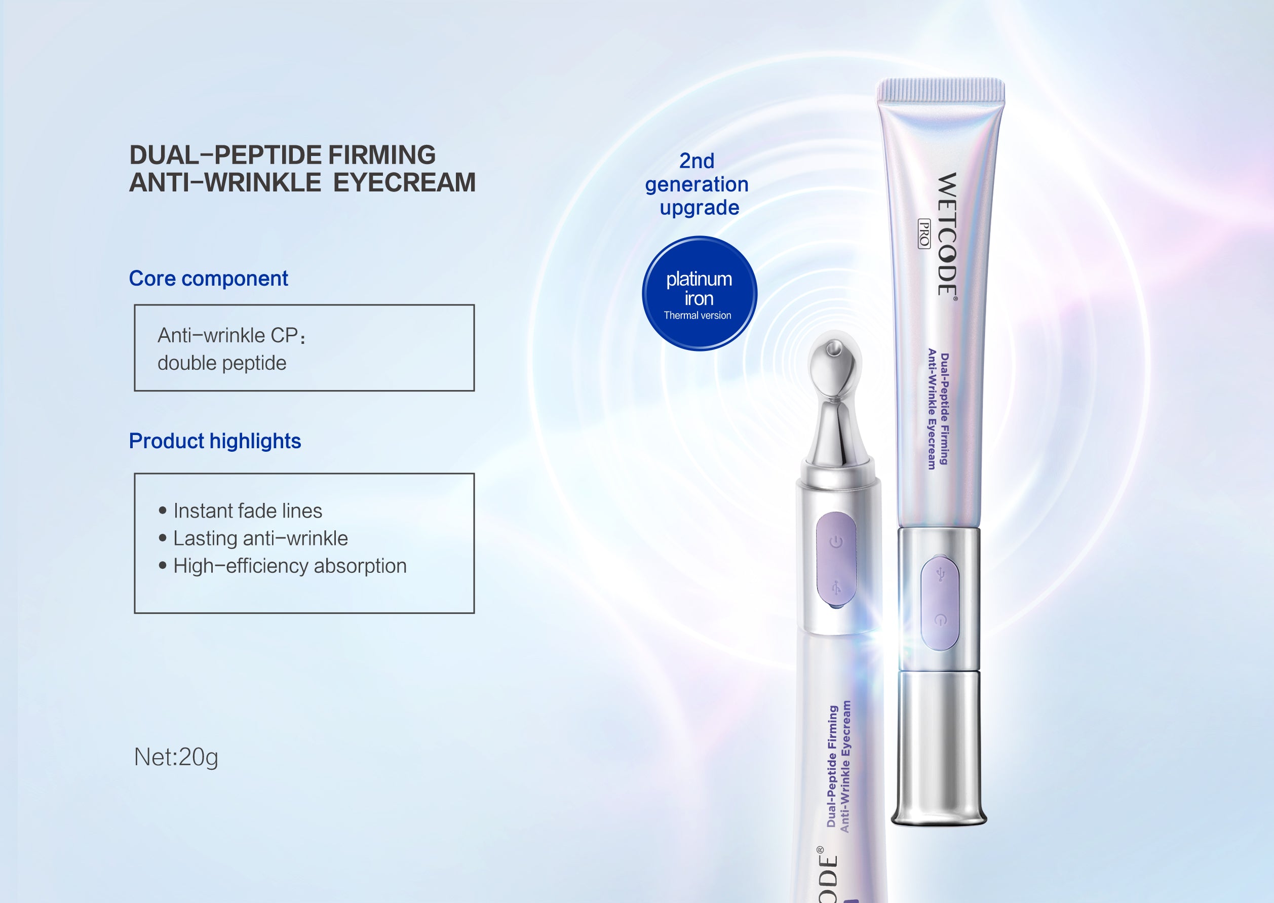 WETCODE PRO ANTI WRINKLE EYE CREAM