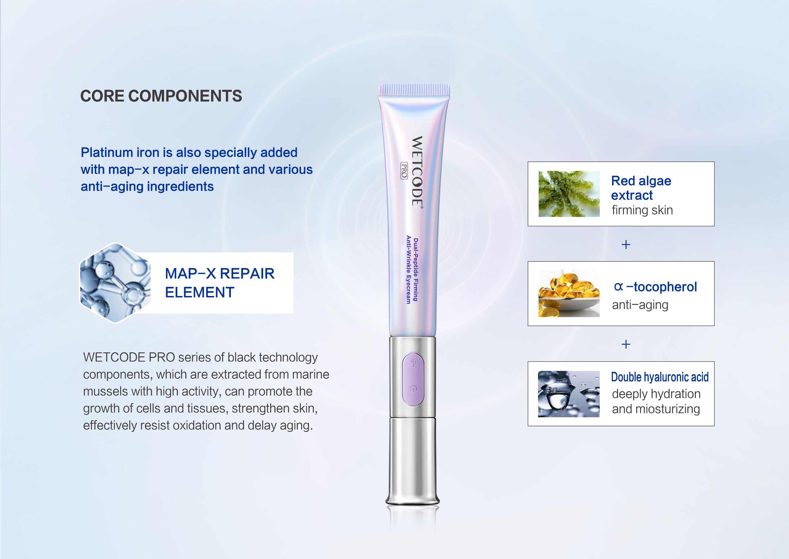 WETCODE PRO ANTI WRINKLE EYE CREAM