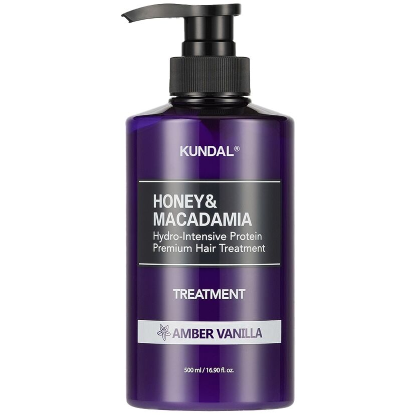KUNDAL - Honey & Macadamia Hydro-Intensive Protein Premiun Hair Treatment 500ml - Amber Vanilla
