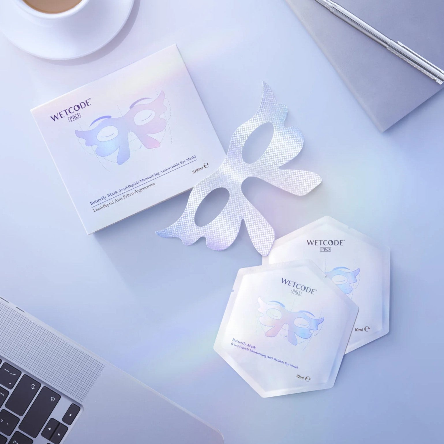 WETCODE Dual-Peptide Butterfly Eye Mask 5pz - Kit Occhi Peptidi