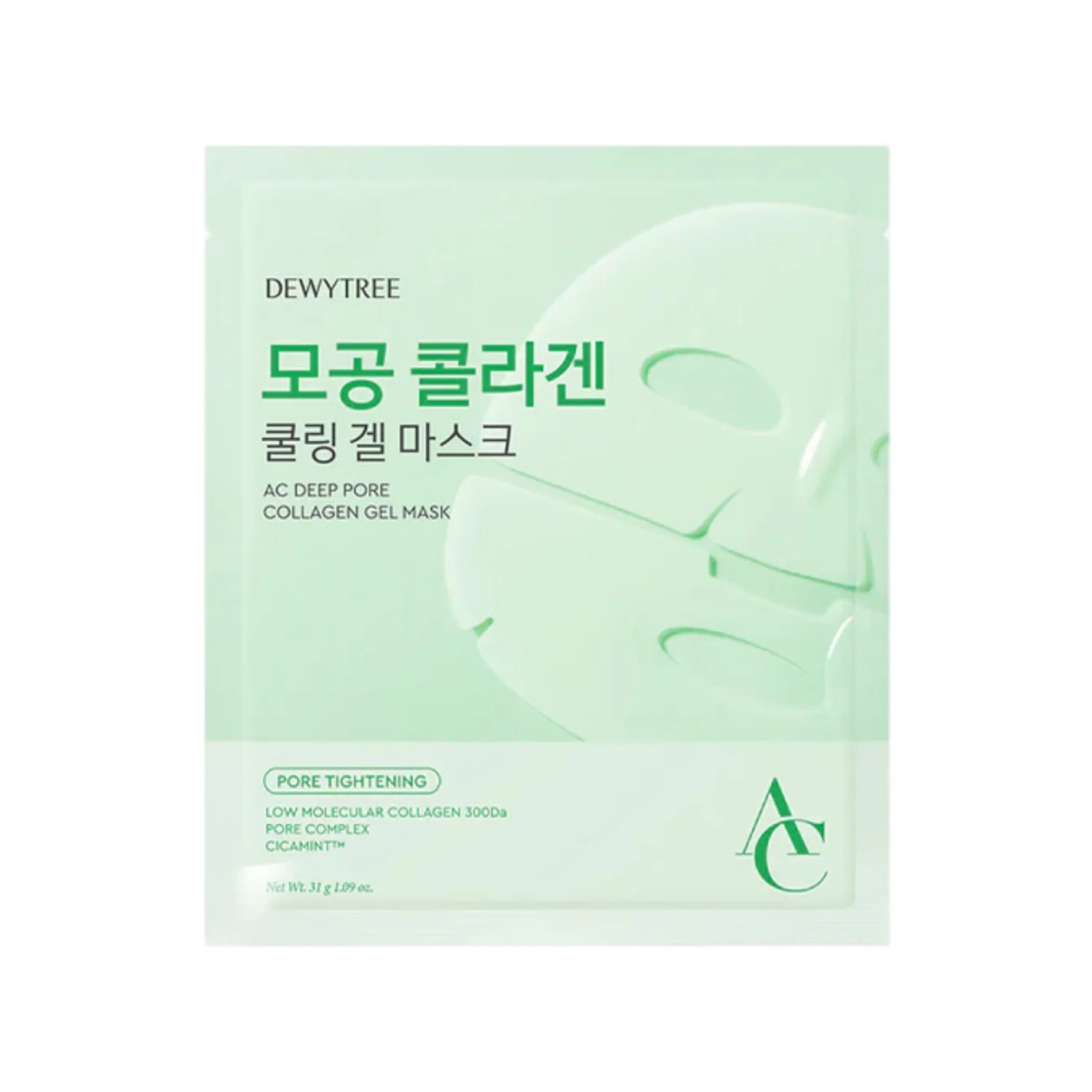 DEWYTREE AC DEEP PORE COLLAGEN GEL MASK (4 ea pack)