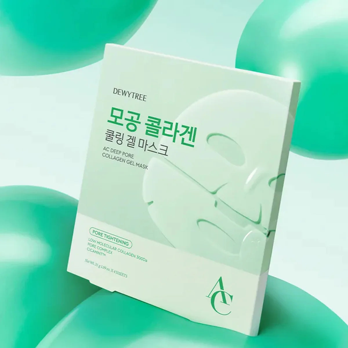 DEWYTREE AC DEEP PORE COLLAGEN GEL MASK (4 ea pack)