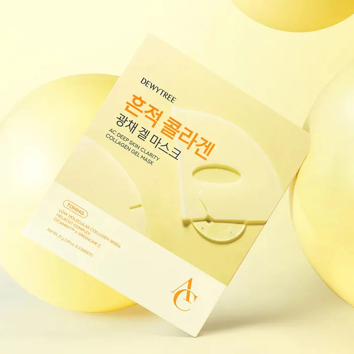 DEWYTREE AC DEEP SKIN CLARITY COLLAGEN GEL MASK  (4 ea pack)