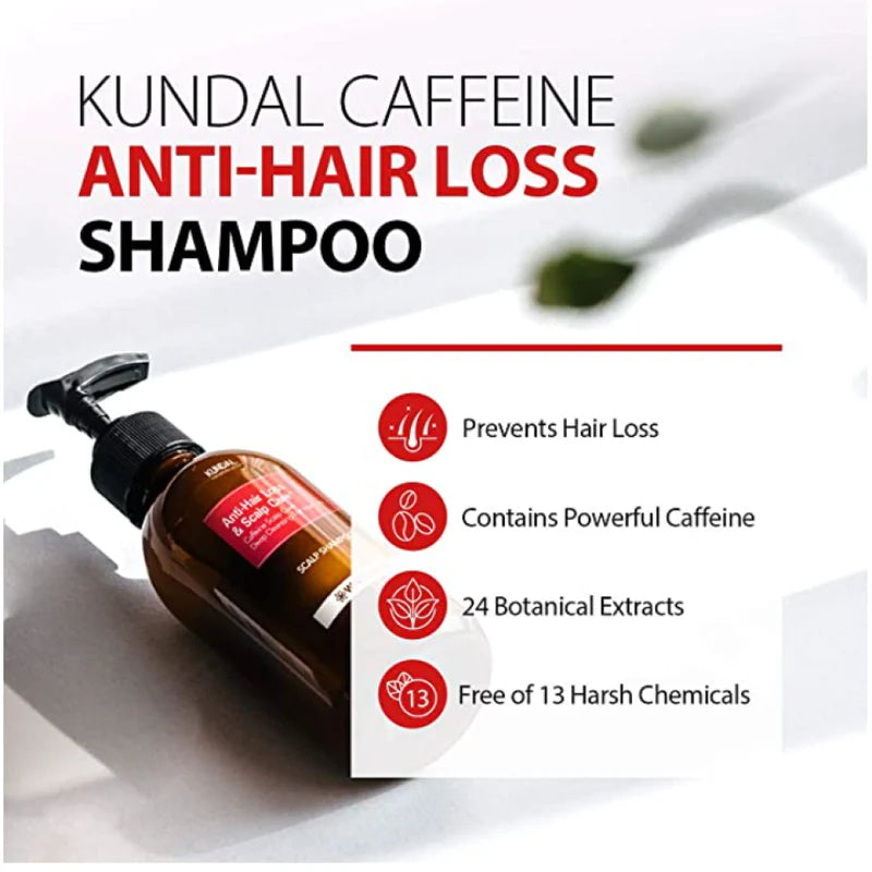 KUNDAL - Natural Caffeine Hair Care Caffeine Hair Loss Relief Shampoo 500ml
