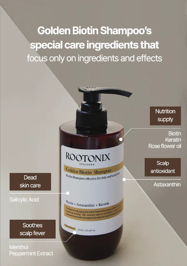 ROOTONIX - Golden Biotin Shampoo 500ml