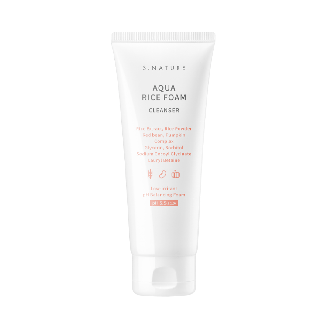 S.NATURE - Aqua Rice Foam Cleanser 160ml