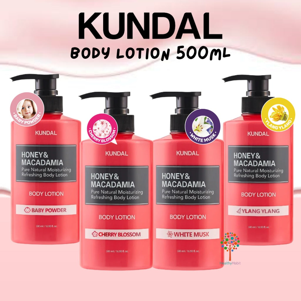 KUNDAL - Honey & Macadamia Pure Natural Moisturizing Refreshing Body Lotion 500ml