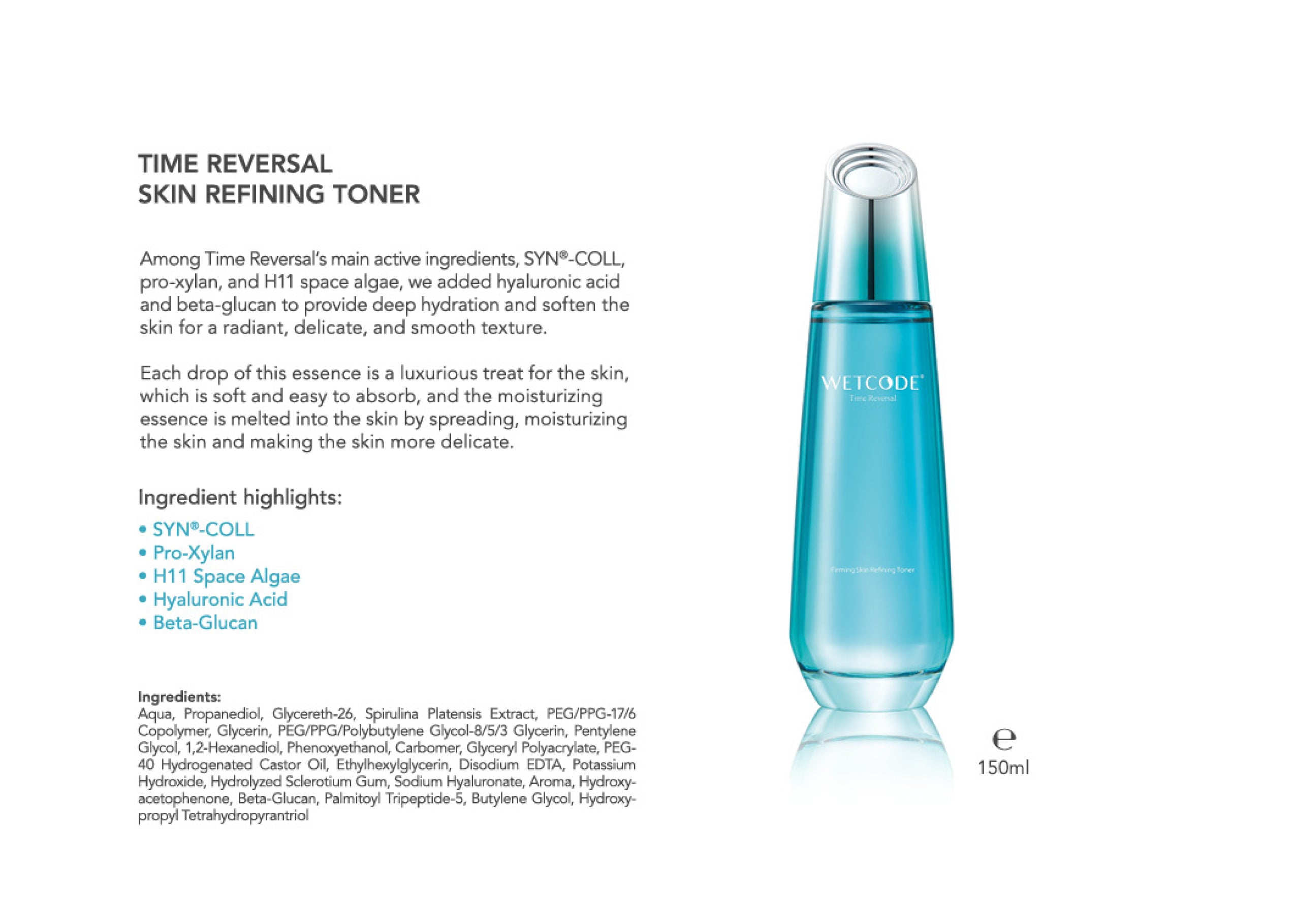 WETCODE - Time Reversal Firming Skin Refining Toner 150ml