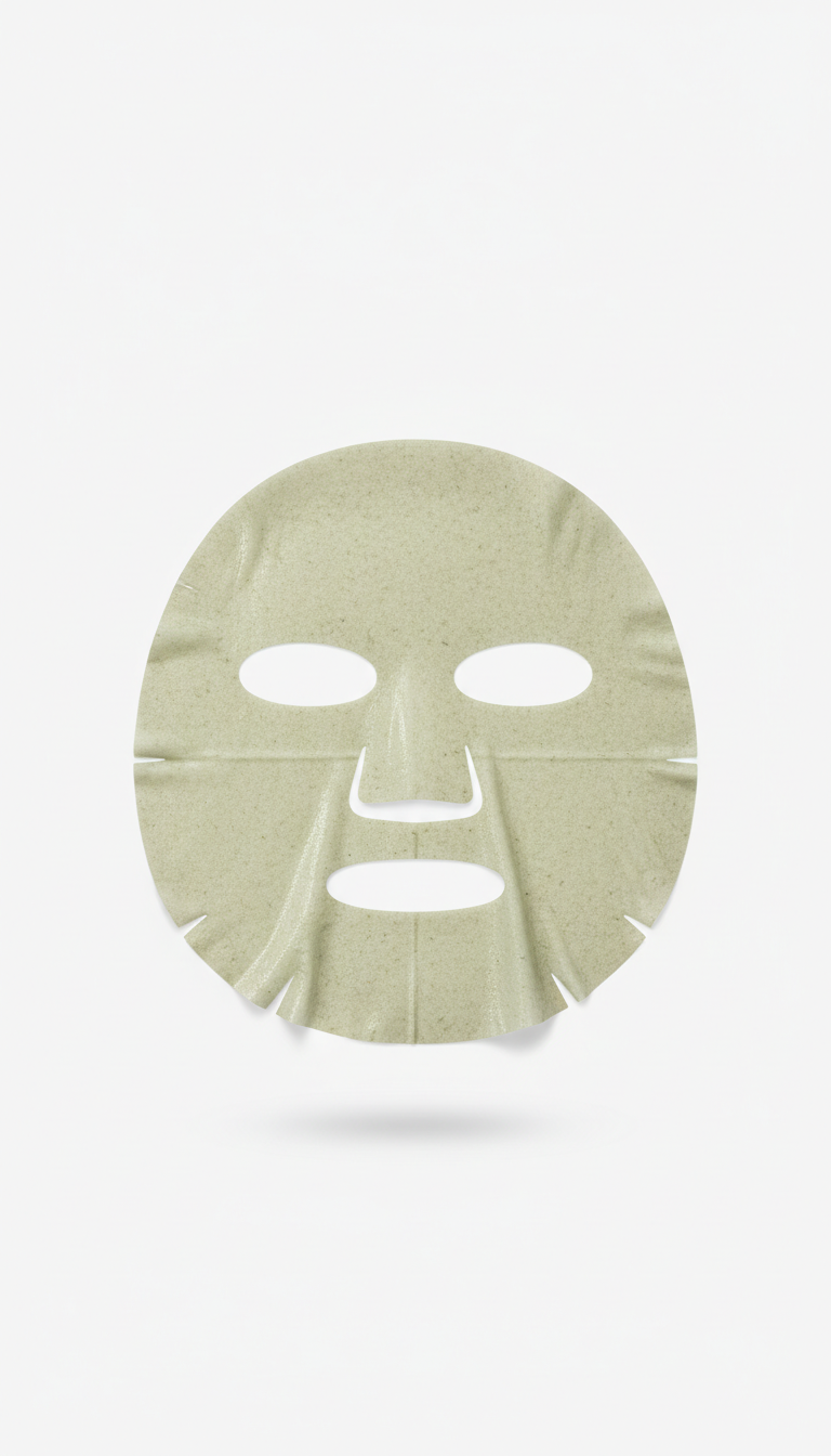 Herb green sheet mask for calming care