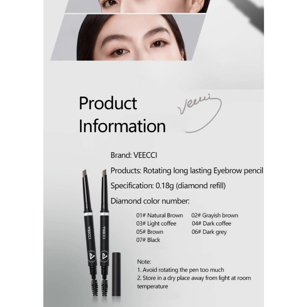 VEECCI - Eyebrow Pencil Matita Sopracciglia Ultra-Fine