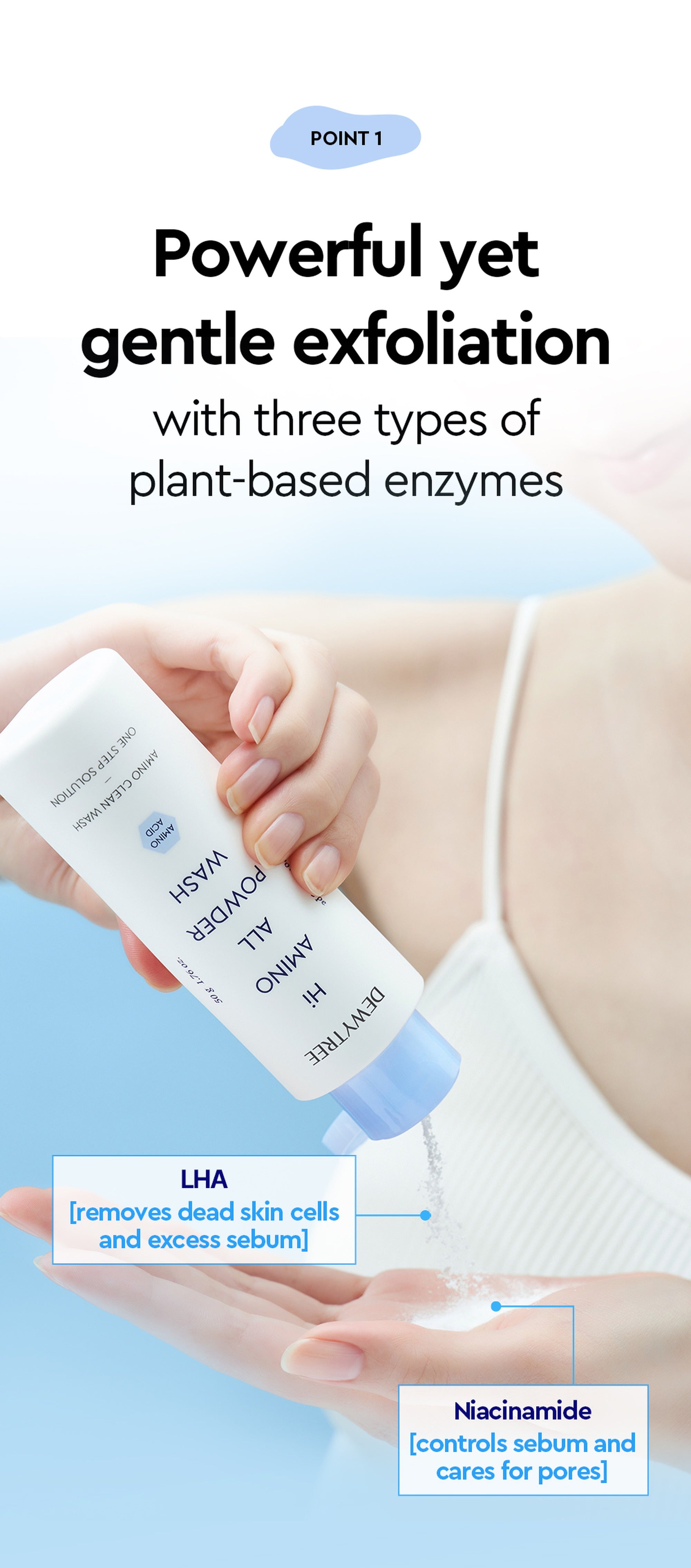 DEWYTREE - Polvos Hi Amino All Enzyme Wash 50 g