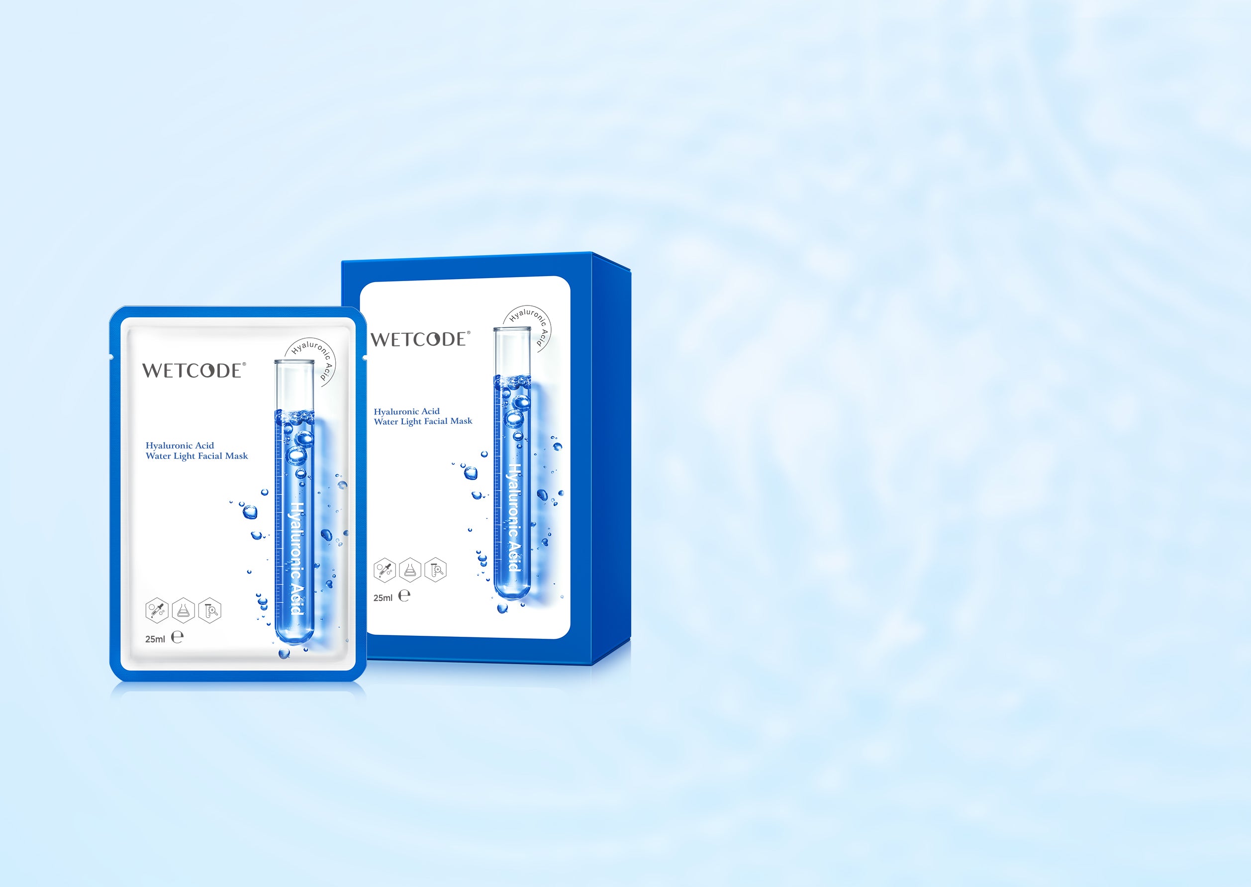 WETCODE - Hyaluronic Acid Facial Mask 2box (10 pz)
