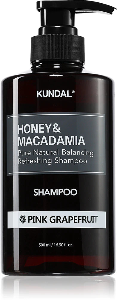 KUNDAL - Honey & Macadamia Pure Natural Balancig Rereshing Shampoo 500ml - Pink Grapefruit