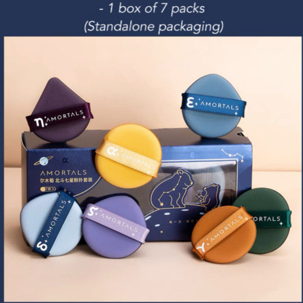 AMORTALS – Set di 7 Spugnette per fondotinta Collezione Grande Carro