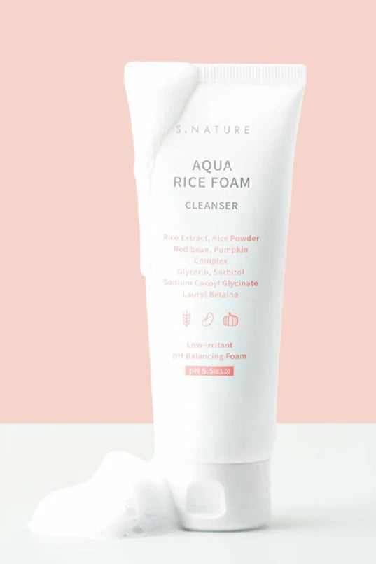 S.NATURE - Aqua Rice Foam Cleanser 160ml